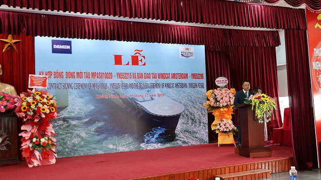 Tổng Giám Đốc công ty -  Nguyễn Văn Mạnh khai mạc buổi lễ.